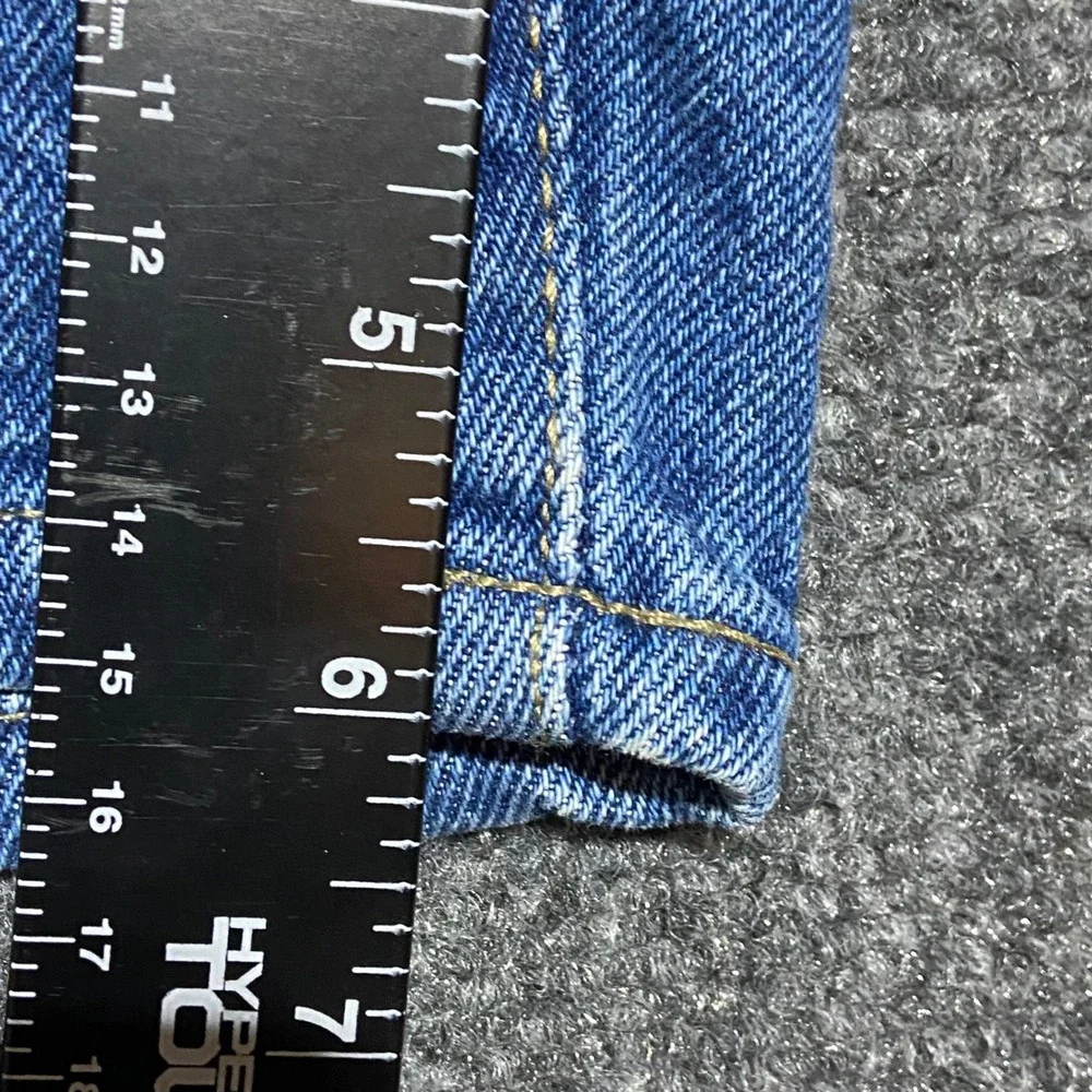 No Boundaries Vintage High Waisted Button Fly Denim Shorts Blue Junior 15/16 Y2K